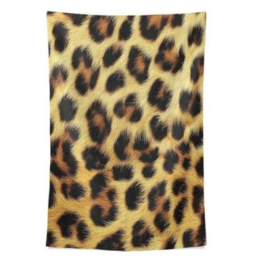 Imagem de STAYTOP Tapeçaria linda tapeçaria de parede com estampa de leopardo para decoração de casa decoração de dormitório sala de estar quarto tapete de parede (80 × 60 pol)