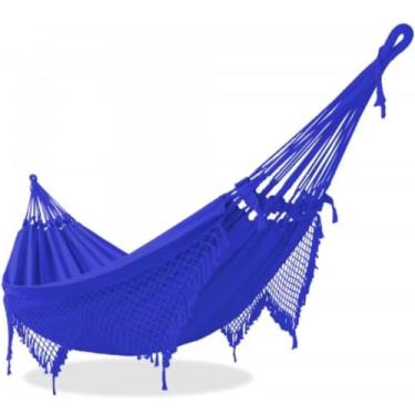 Imagem de Rede de Descanso Casal Dormir Grande Luxo Gigante(Azul Caneta)