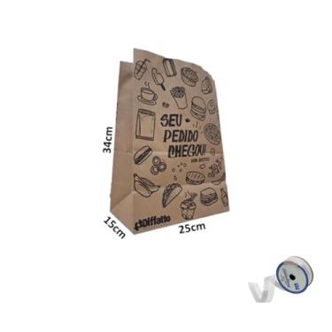 Imagem de Kit Saco SOS Impresso 7,5kg com 50 Unidades + Fita Cetim Impressa 22mm x 10mts