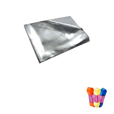 Imagem de Kit Saco BD 40x60x15cm Para Gelo + Fita Cetim Impressa 22mm x 10m