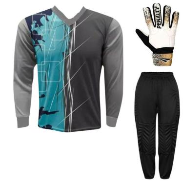 Imagem de Kit Goleiro Camisa Genoa Kanga + Calça TRB + Luva Penalty-Unissex