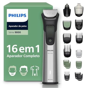 Imagem de PHILIPS Aparador de pelos premium multigroom 16 em 1 para Rosto, Cabelo e Corpo - MG9532/15