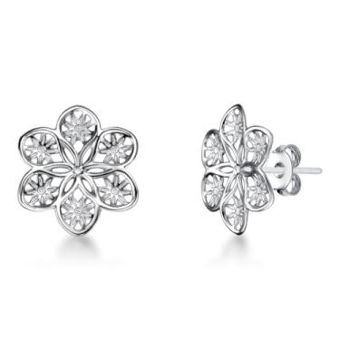 Imagem de Couti, Brinco Flor Básico Elegante Atemporal Aço Inox Hipoalérgico