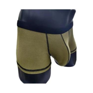 Imagem de Cueca boxer masculina de alta elasticidade e bolsos grandes, shorts ma