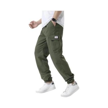 Imagem de Calças Cargo Casuais Masculinas Para Primavera E Outono, Tamanhos S-2X
