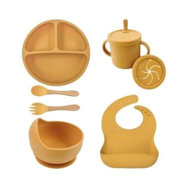 Imagem de Conjunto De Utensílios Para Bebês Com Tigela De Alimentação, Prato Com
