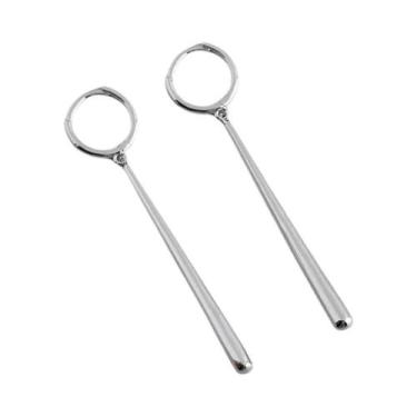 Imagem de Brincos De Argola Longos Em Prata Para Mulheres, Joias Em Ouro Francês