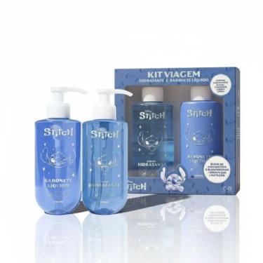 Imagem de Kit Viagem Hidratante Corporal e Sabonete Líquido Corporal - Stitch Di