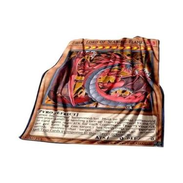 Imagem de Cobertor De Pelúcia Macio De Dragão Branco Com Olhos Azuis Yu Gi Oh An