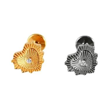 Imagem de Brincos De Titânio Com Design HorsEye Wheat, Piercing Labret, Brincos 