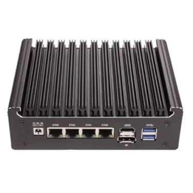 Imagem de HKUXZR Firewall Hardware Appliance Inter Processor N150 Mini PC, 4*i226V 2.5GbE LAN, 4 Core e 4 Thread, 1*M.2 2280, 2*SATA3.0, 2*USB2.0, 2*USB3.0, 1*DDR4 2400-3200MHz (SEM RAM SEM SSD)