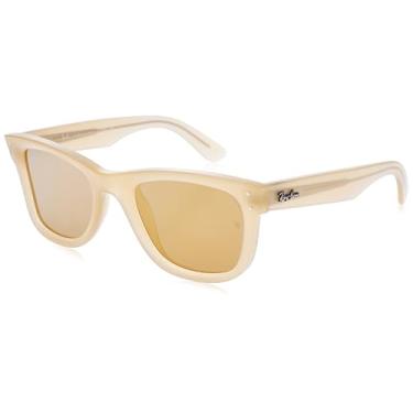 Imagem de Óculos de Sol Ray-Ban Wayfarer Reverse 0RBR0502S 68215A Tam 50 / Amarelo - Lentes Ouro Espelhado