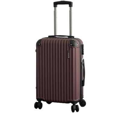 Imagem de Mala de Bordo ABS 10kg 17” a 21” Polegadas Mala de Viagem com Rodinhas 360° Cadeado Código (Vinho-20”(10KG) Modelo-JJJ)