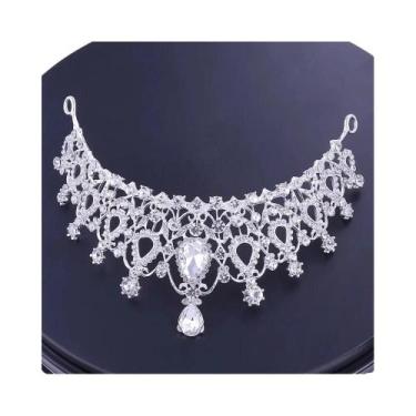 Imagem de Conjunto De Joias De Cristal Para Noivas Com Coroa De Cristal, Colar, 