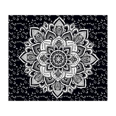 Imagem de Microtecido de parede de flores de mandala de tapeçaria 150x130cm