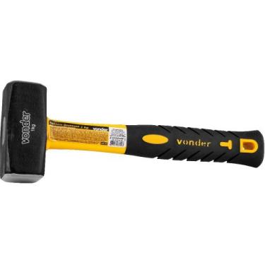 Imagem de Marreta quadrada 1 kg com cabo de fibra - 35.89.003.100 - Vonder