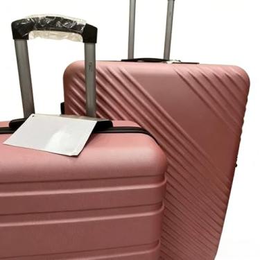 Imagem de Mala de Bordo 10kg ABS Casca Dura, Rodinhas Giratórias 360°, Cadeado com Senha, Bagagem de Mão Viagem(Rosa Gold,N19-9kg)