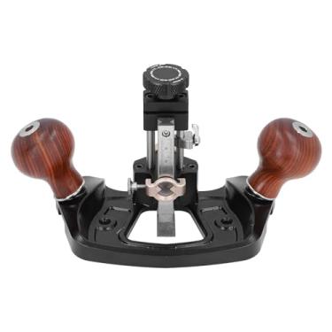 Imagem de Jopwkuin Plaina de Madeira Mini Liga de Alumínio Plaina de Fundo Plano Preciso para Artesanato Cabo de Mogno para Entusiastas de Madeira e Artesãos Material: Liga de Alumínio