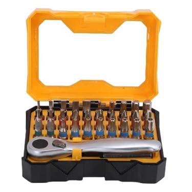 Imagem de aqxreight Conjunto de Chave de Fenda de Catraca de 32 Unidades, Mini Catraca de 72 Dentes Com Haste Hexagonal de 1/4 pol. e Conector de Extensão de 60 Mm, para Montagem de Móveis,