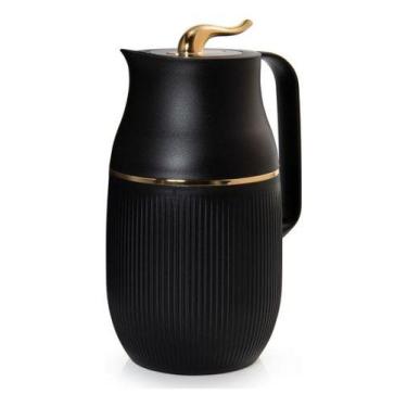 Imagem de Garrafa Térmica 1l Vicenza Preta Para Chá Café Termopro