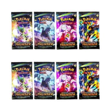 Imagem de Cartas Pokémon Para Crianças, Pacote Com 4, Jogo De Coleção Team up Su