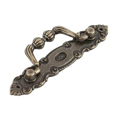 Imagem de Luqeeg Hardware de Maçaneta de Porta Com Padrão de Leão de Ferro para Mesa de Armário de Gaveta, Sólido e Durável, Fácil de Limpar, 4 Pacotes para Decoração de Casa DIY