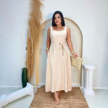 Imagem de Vestido Longo Kary em Viscosarja Moda Sofisticada Feminina - MISS FLOW