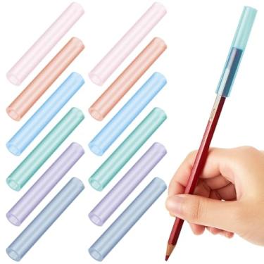 Imagem de Tinlade 24 peças de lápis mastigáveis para crianças de silicone para mastigar auxílio de mastigação motora sensorial oral para crianças com ansiedade, autismo, TDAH, problemas de integração sensorial