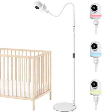 Imagem de Suporte para monitor de bebê atualizado compatível com câmeras Babysense HDS2/Max View e Pro/Prisma, altura ajustável e base estável, suporte flexível para câmeras de bebê
