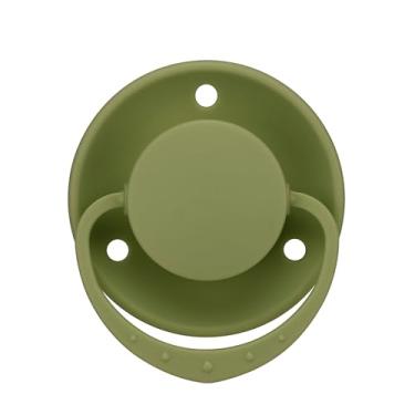 Imagem de Somniumnight Chupeta de tamanho adulto para ansiedade: silicone redondo paci grande substituição de bico para seleep - lata de liberação de estresse desmontada e remontada ideia de presente verde