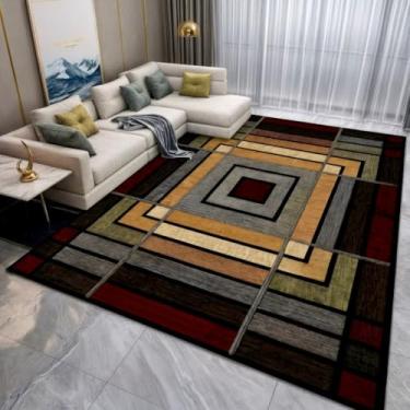 Imagem de Tapete para Sala de Luxo Estampado Antiderrapante Tapete Grande para Quarto Escritório(2.00 X 1.50M,ESTAMPA 02)
