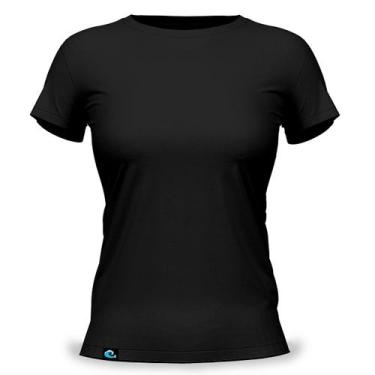 Imagem de Camiseta Feminina Baby Look Básica 100 Algodão Fio 30.1 Penteado Resis