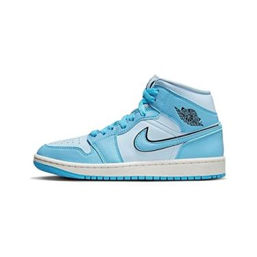 Imagem de Tênis feminino Air Jordan 1 Mid, Azul gelo Dk pó azul preto, 40