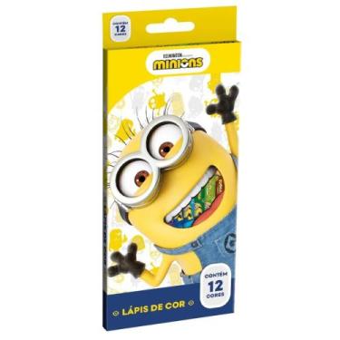 Imagem de Lápis de Cor Estampado Minions 12 Cores SUMMIT