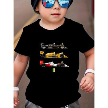 Imagem de Camiseta Infantil CARROS FORMULA 1 Algodão T Shirt Estampada Menino, P