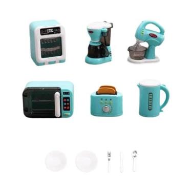 Imagem de Conjunto De Máquina De Café E Batedor De Ovos Para Decoração De Casa D