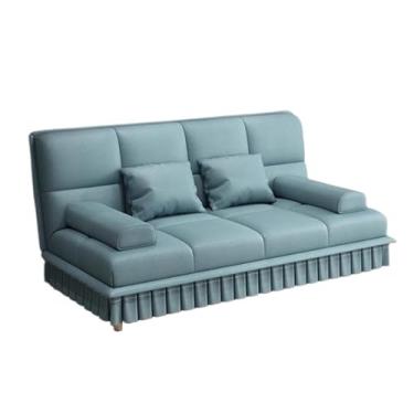 Imagem de Sofá-cama dobrável multifuncional de uso duplo moderno, design de apartamento pequeno, cadeira de dormir para sala de estar em casa (verde)