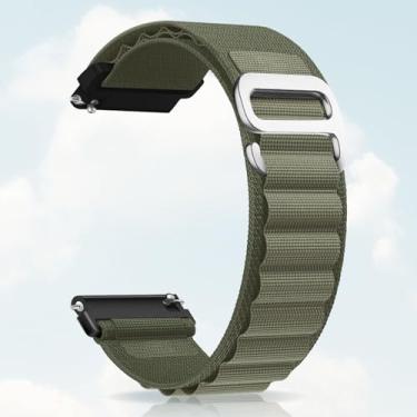 Imagem de Pulseira de nylon compatível com Samsung Galaxy Watch 7/FE/6/5 Pro 4 3/Watch 4 6 Classic/Active/Gear S2 S3 Frontier, pulseira esportiva de 20 mm e 22 mm para Galaxy Watch de 47 mm, 43 mm, 45 mm, 40 mm