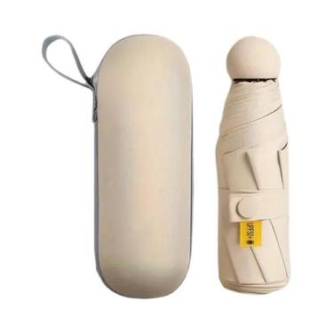 Imagem de Mini Guarda-Chuva Portátil Com Proteção UV, Anti-Uv Para Dias Ensolara