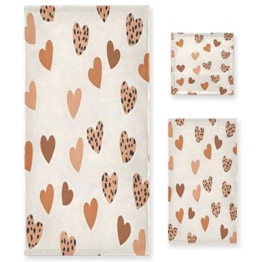 Imagem de xigua Conjunto de toalhas de banheiro com estampa de leopardo toalha de banho macia absorvente de 3 peças toalha de mão toalhas decorativas para banheiro, academia, hotel, praia, piscina