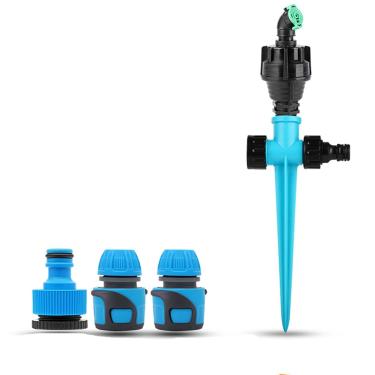 Imagem de HHHJQFAAT Aspersores de jardim automáticos de 360 graus irrigando grama gramado bocal rotativo sistema de irrigação de água suprimentos de jardim (cor: B) (B)