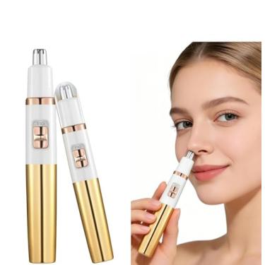 Imagem de Aparador profissional indolor de pelos do nariz e orelha, à prova d'água, aparador de pelos do nariz para mulheres