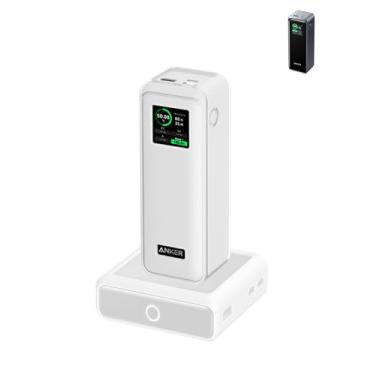 Imagem de Capa para carregador portátil Anker Prime A1340 Power Bank 27.650mAh 3 portas 250W, protetor de silicone macio, portátil, resistente a arranhões, com cordão, transparente.