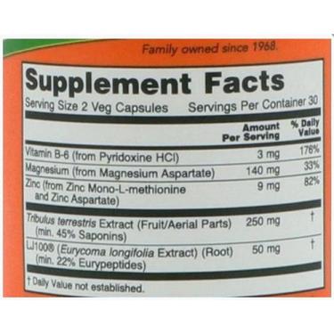 Imagem de TestoJack 100 Now Foods 60 veg caps, val. 01/2027