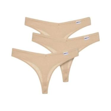 Imagem de Conjunto De 3 Calcinhas G-string De Algodão Waffle Sexy Para Mulheres,