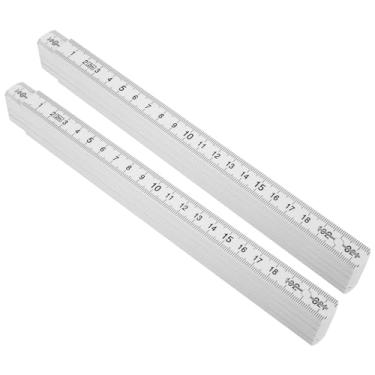 Imagem de Régua dobrável de 2 m, design de bloqueio dobrável, material ABS, bastão de medição leve, bloqueio de vários ângulos com deformação, para projetos de medição subaquática faça você mesmo em madeira