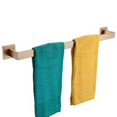 Imagem de KOKOSIRI Toalheiro de 61 cm para banheiro e cozinha, suporte de parede para toalhas de aço inoxidável SUS304, bronze champanhe B4003CPG-L24