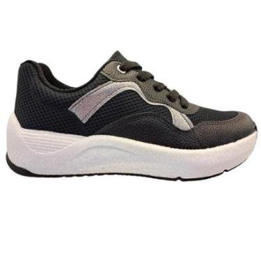 Imagem de Tênis Jogging Beira Rio Nylon Recorte Brilhante Feminino-Feminino