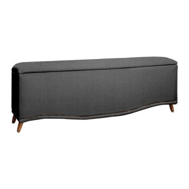 Imagem de Calçadeira Sapateira Baú Holanda 140cm Shop Das Cabeceiras Trovão