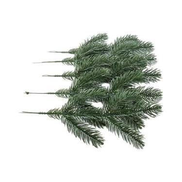 Imagem de Galhos De Pinheiro De Natal Plantas Artificiais 10 Peças Decorações De